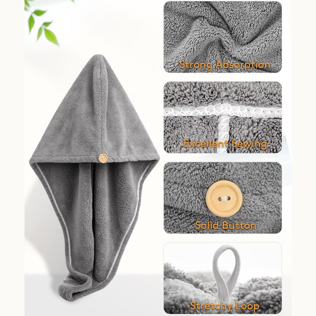 Microfiber Hair Drying Cap