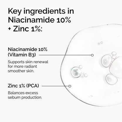 The Ordinary Niacinamide 10% + Zinc 1% Serum   Brightening & Oil Control Formula (30ml)