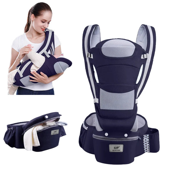 New Adjustable Ergonomic Baby Carrier With Hip Seat, Portable & Multifunctional, Suitable For Travel, Leisure And Daily Use