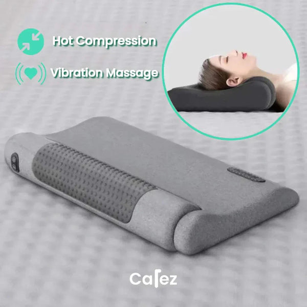 Neck Massage Pillow: CarezNek™ Hot Heating Massager for Pain Relief In Use