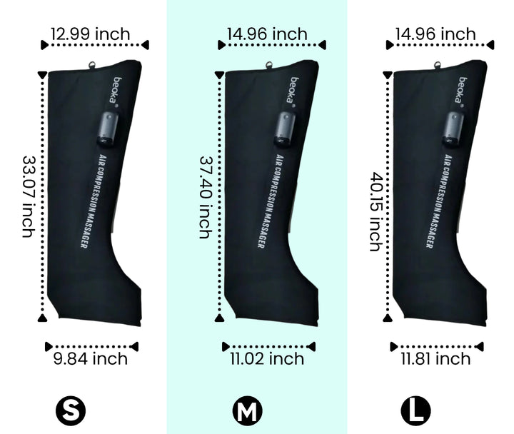 Air Compression Boots Size Guide