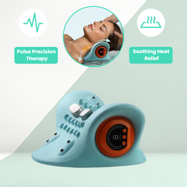 Neck Massage Pillow for Cervical Relief | Electric Heating & Acupoint Comfort